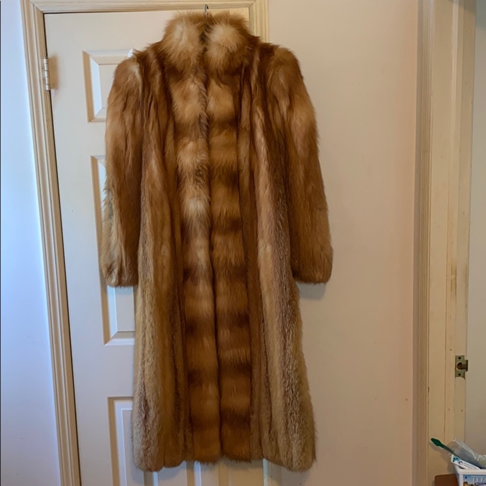 Boutique Full Length Red Fox Coat